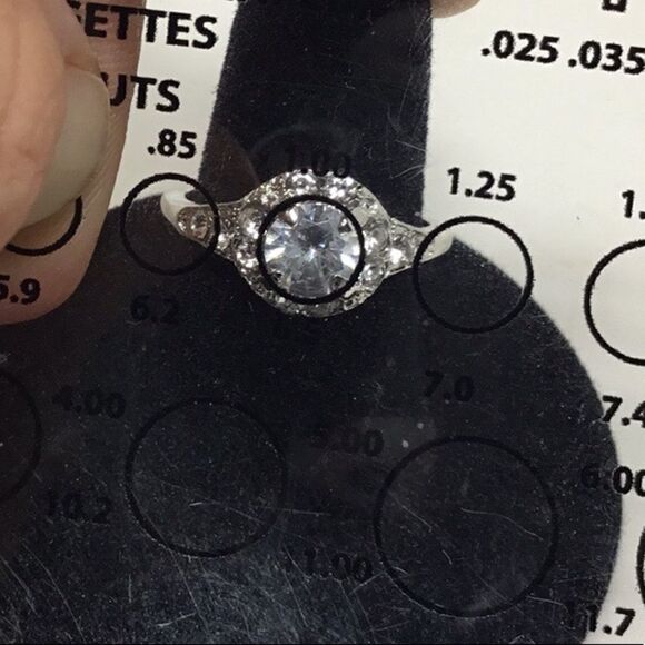 Brilliant 1 Ct. Cubic Zirconia Bridal Ring (H15) - Picture 7 of 7